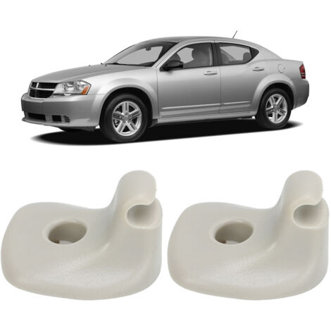 Clip para parasol ABS 1GW25DW1AA, par de soportes de montaje para Chrysler Sebring/Dodge Avenger 2008-2010 (1/5)
