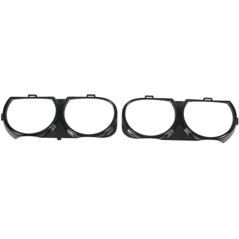 Cubiertas para faros delanteros izquierdo y derecho para Dodge Challenger 2015-2019 - Par en ABS negro (1/5)