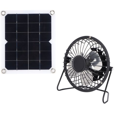 Panel solar de 10 W con ventilador de refrigeración para el hogar, gallinero, garaje y camping.