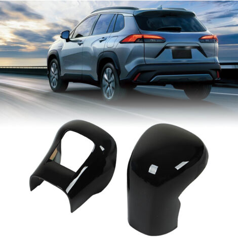 Cubierta de pomo de palanca de cambios de ABS negro brillante para Toyota Corolla Cross (2020-2022) (1/5)