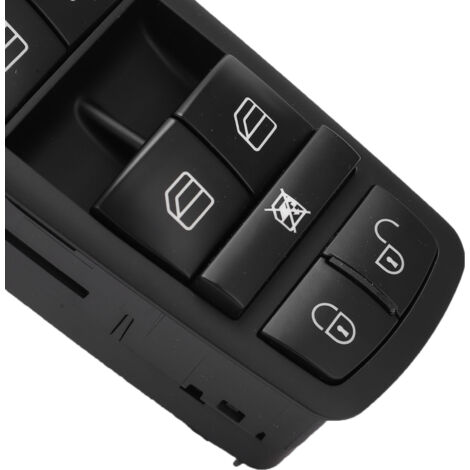 Interruptor de elevalunas eléctrico VOLLSUN Modelo 16982066109174 ABS negro para Mercedes-Benz Clase A W169 LHD (1/5)