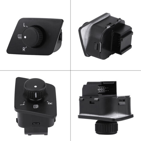 [Interruptor de ajuste] + [OEM 6Q0959565] + [Plástico negro] + [Calentador incorporado] (1/5)