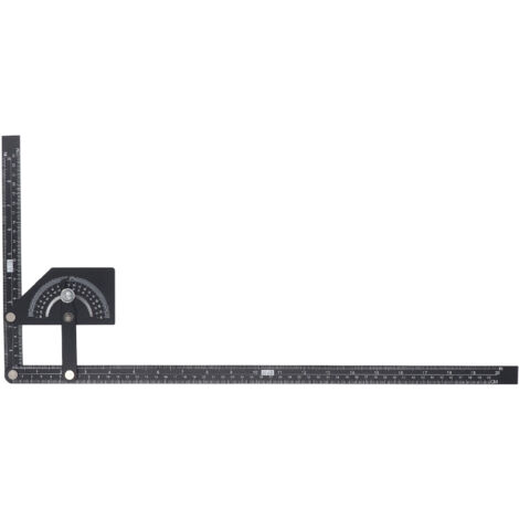 Transportador de ángulos de bisel universal de 0 a 180 grados, de aluminio. (1/5)