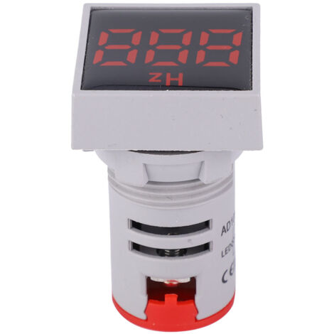 Medidor de frecuencia LED con pantalla digital AC100380V 2075Hz - Indicador de frecuencia, alta precisión, rojo (1/5)