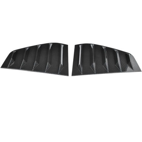 [Par de rejillas/rejillas de ventilación para la ventana del pilar C] Tipo ABS Estilo Carbono Compatible con R Mk6 2009-2013, Color Estilo Fibra de Carbono, Instalación Autoadhesiva sin modificaciones (1/4)