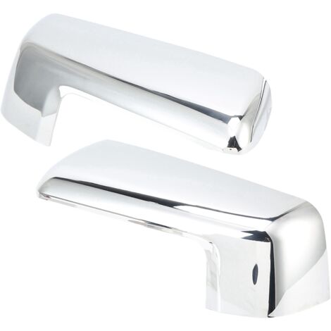 Cubiertas cromadas brillantes para espejos laterales - Carcasa de ABS duradera - Compatible con Chevy Silverado 1500 2019-2022 - Par de 2 (1/5)