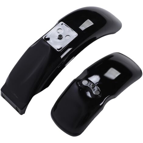 Juego de parachoques delantero y trasero de ABS negro brillante para motocicletas Monkey Gorilla Z50, Z50A, Z50J, Z110 y Z125 (ruedas de 8/10 pulgadas). (1/5)