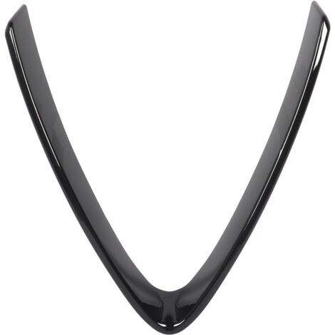 Marco en V cromado negro para protección y estilo de la parrilla del Stelvio 2017-2023 - 1 kit de decoración de ABS (1/5)