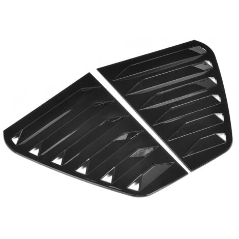 Par de embellecedores de rejilla para toma de aire de ventana para R Mk7/Mk7.5, ABS negro brillante, modificación automotriz (1/5)