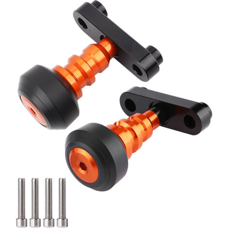 Protector de chasis para motocicleta 125/200/390, aluminio CNC, naranja y negro, 13-15 (1/5)