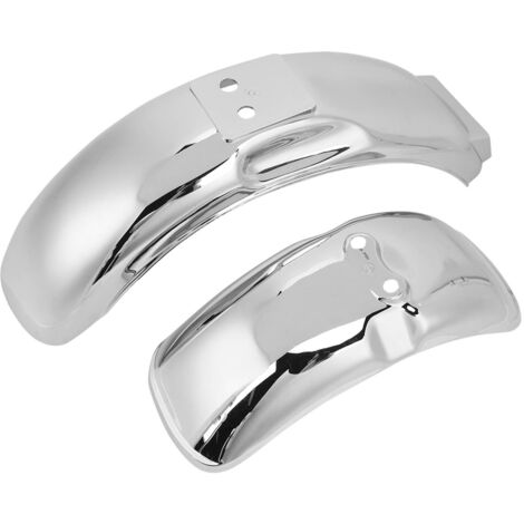 [Guardabarros para ruedas de motocicleta] + Cromado + para Honda Z50 Z50A Z50J Monkey Bikes + Juego de ruedas de 8 y 10 pulgadas (1 delantero y 2 traseros) ABS (1/4)