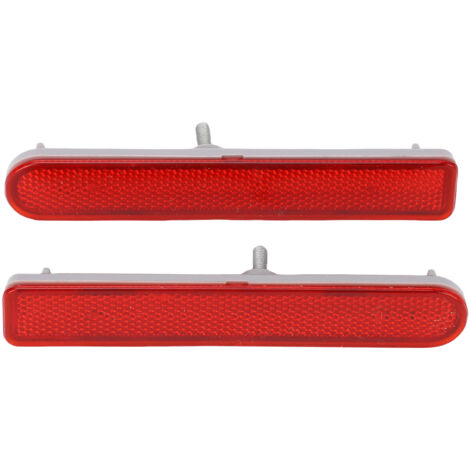 1 par de reflectores rojos para el parachoques trasero con lente ABS para Toyota FJ Cruiser 2007-2014 (1/5)
