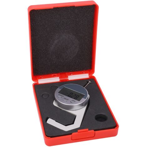 Medidor de espesor digital de 0-25,4 mm con pantalla LCD de 0,01 mm y estuche de almacenamiento. (1/5)