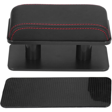 Soporte para brazo de coche ajustable en altura - Cojín antideslizante y antifatiga para la modificación del interior del automóvil (borde rojo y negro) (1/5)