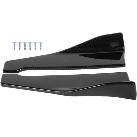Kit de carrocería con alerones laterales, 2 piezas, estilo fibra de carbono, ABS, divisor universal de 48 cm. (1/5)