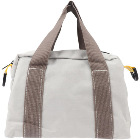 Bolsa de herramientas de lona con amplia apertura - Gris, 30 cm - Gran capacidad e impermeable (1/5)