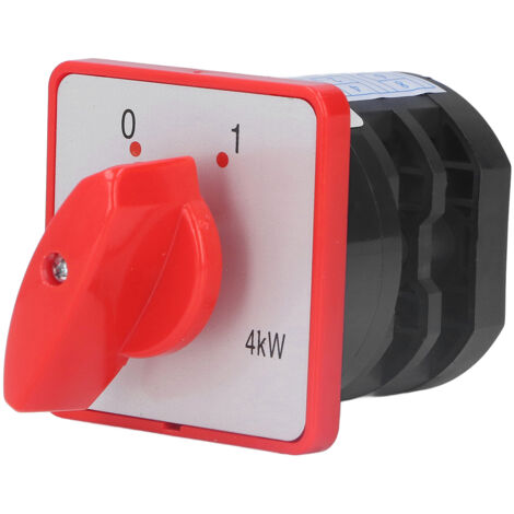 [Interruptor selector] - Modelo 01 - PC ignífugo - 2 secciones / 2 posiciones - AC380V - 20A (1/5)