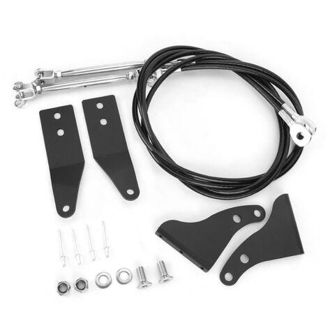 [Accesorio de protección para vehículos] Juego de deflectores de ramas para TJ 07-18 en hierro y acero inoxidable (1/4)