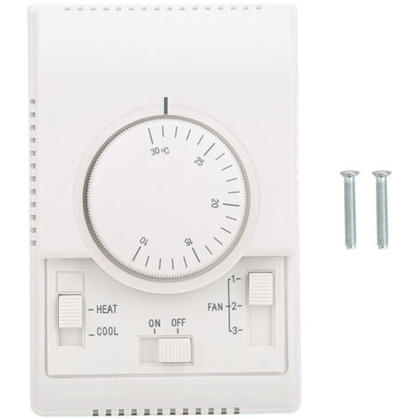 Termostato mecánico mural para aire acondicionado central - Regulación de 10 a 30 ℃ AC220V WSK-71
