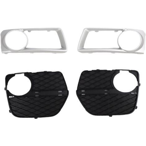 Embellecedores para faros antiniebla del parachoques, 51117312595, 51117312596, 51117312605, 51117312606, bisel de plástico negro, calidad OEM para BMW X6 2012-2014, 4 piezas (1/5)