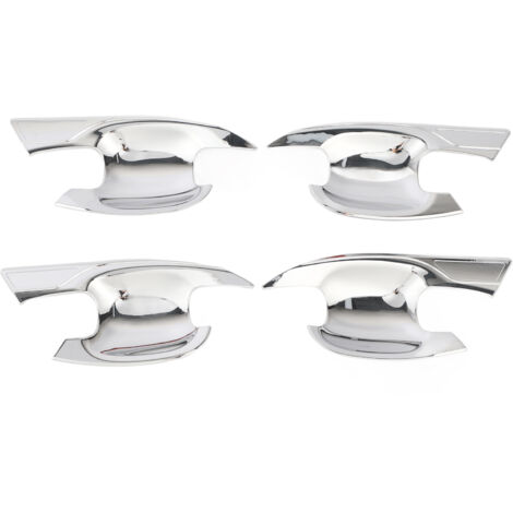 Fundas protectoras para las carcasas de las manijas exteriores de las puertas Subaru Outback 2020-2023, ABS, color plata, juego de 4 (1/5)