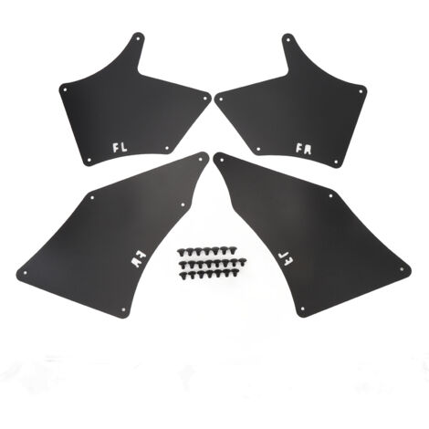 Juego de 4 parabrisas delanteros de EVA negros para Toyota Tacoma (2005-2020) con clips (1/5)