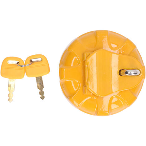 Tapa del depósito de combustible para excavadora EC200, tapa de acero inoxidable con junta impermeable y llaves. (1/5)