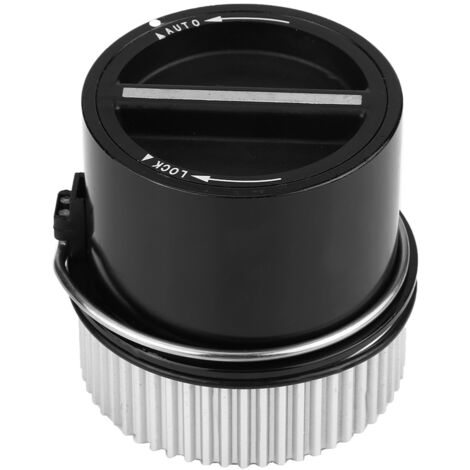 Cubo de bloqueo automático - 600-203 / 1C3Z3B396CB - para Ford Excursion, F250, F350, F450, F550 - Metal y plástico, negro/plateado, 1 pieza (1/4)