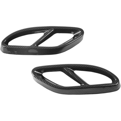 Cubiertas de tubo de escape de acero inoxidable de 2 piezas compatibles con Mercedes Clase E W213 (2014-2021) (1/5)