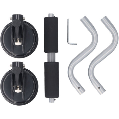Rodillo de carga para kayak - Barra de aluminio con ventosas - Capacidad de carga de hasta 100 kg - Fácil montaje en coche (6 unidades) (1/5)