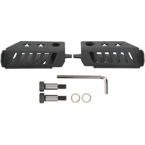 Reposapiés plegable con bisagra exterior para puerta delantera para Ford Bronco de 2 y 4 puertas 2021-2022 - Paquete de 2, color negro acero
