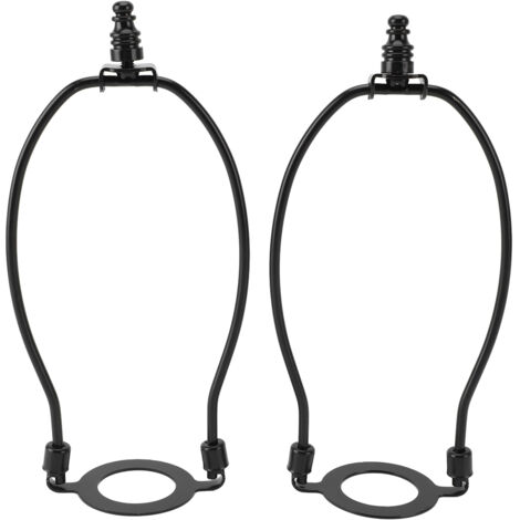 Kit de suspensión de pantalla de lámpara de 2 piezas, base de luz E26, metal negro, brazos ajustables para lámparas de mesa y de pie.
