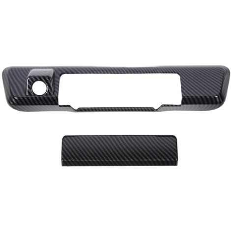Cubierta para la manija de la puerta trasera, cubierta para el espacio de la manija de fibra de carbono, protector de manija trasera, apto para Isuzu D-Max 2023-2024 (1/5)