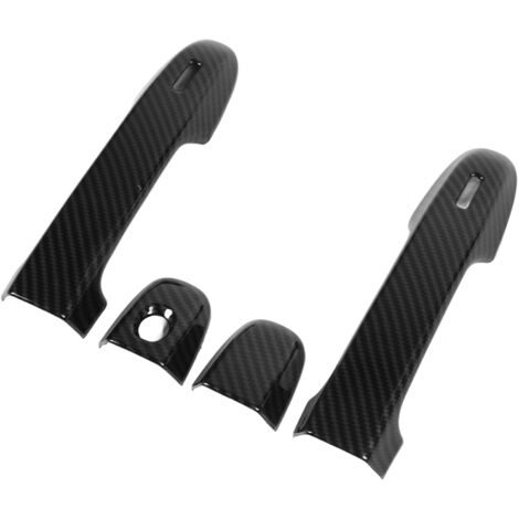 4 manijas exteriores de puerta tipo cápsula estilo fibra de carbono, repuesto para GR86/BRZ 2012-2021, autoadhesivas. (1/5)
