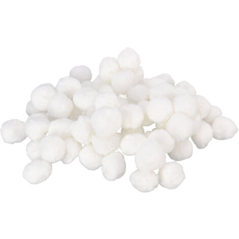 Bola de filtro para piscina (700 g) - Fibra blanca autolimpiante