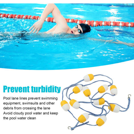 Línea divisoria flotante de PVC para piscinas de 5 m de diámetro, 7 cm de diámetro - Kit de seguridad y división (1/5)