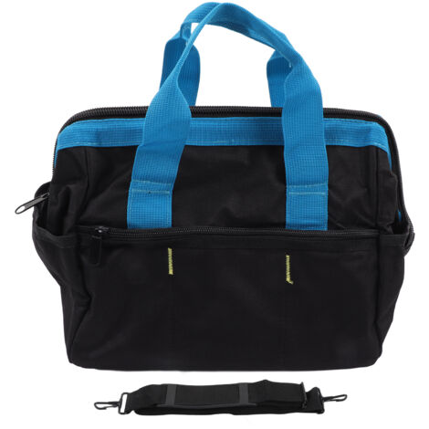 Bolsa de herramientas con amplia abertura, almacenamiento impermeable, tela Oxford de 28 cm para llaves y destornilladores. (1/5)