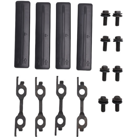 Kit de desmontaje de portaequipajes de techo - Kit de relleno con cubierta metálica ABS negra - Compatible con Toyota RAV4 2006-2018 - OEM 63185-42020