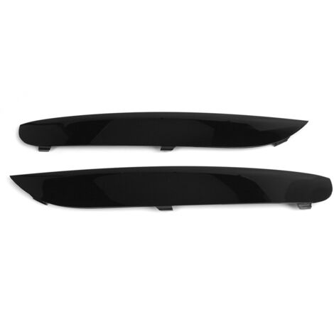 Juego de embellecedores de junta del parachoques delantero para BMW F02 LCI (2008-2015) - ABS negro, par (1/4)