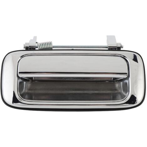 Manija exterior cromada para puerta de Toyota Land Cruiser Serie 80 (1990-1998), acabado en acero inoxidable, agarre fluido, repuesto trasero izquierdo, número de pieza: 69240-60010 (1/5)