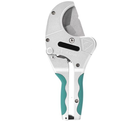 Cortatubos de aluminio W0203 de 64 mm para tubos de PVC, PP, PU y PE con mecanismo de cremallera y piñón y cuchilla SK5 (1/5)