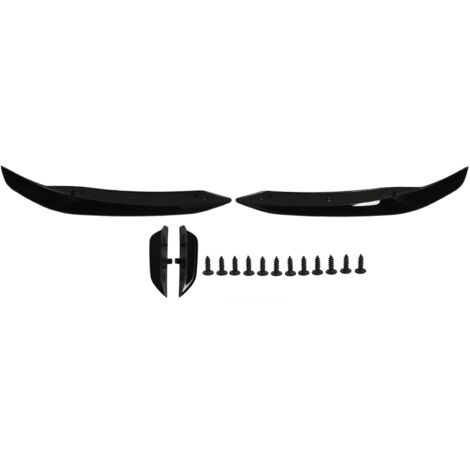 Spoiler lateral para parachoques - Negro brillante - ABS - 4 piezas - Compatible con CLA-Class C118 AMG-Line CLA45 2019-2023 - Protege y mejora la aerodinámica (1/5)