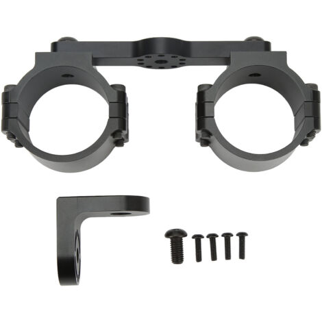 Soporte para bandera, antena y luz de látigo para UTV - Soporte para barra antivuelco de 1,75 a 2 pulgadas para Maverick, Talon, YXZ, barra de luz - Pieza de aluminio CNC negro con kit de montaje (1/5)