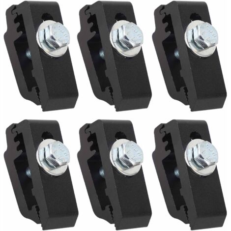 [Producto de fijación] [Modelo: 1112514] [Cerraduras de aluminio de perfil bajo de 6 piezas] (1/5)