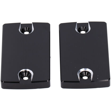 Kit de tapas de depósito de líquido de frenos de 2 piezas para Suzuki Hayabusa GSX1300R GSX1400 DL1000, aluminio CNC negro