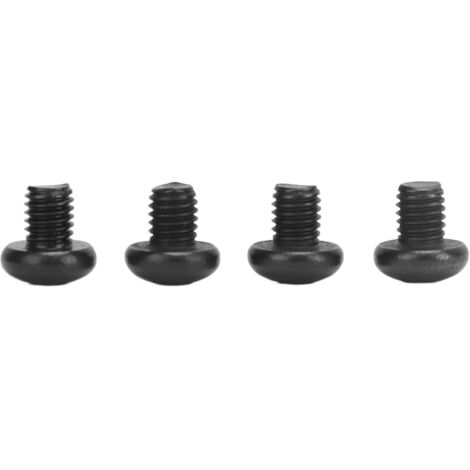 Tornillos anticorrosión de acero inoxidable de 4 piezas para matrícula de Tesla Model 3 y Y, retenedor metálico roscado M5-0.8x6, fijación segura, acabado negro duradero. (1/5)