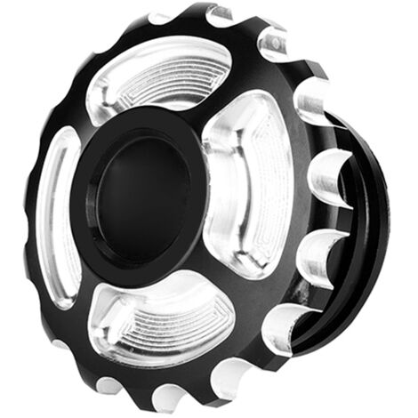 Tapón de depósito de combustible de motocicleta de aluminio mecanizado CNC - Compatible con Harley Davidson 883 1200 48 - Accesorio modificado de alta densidad (1/5)