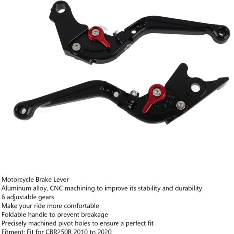 [Maneta de freno y embrague] Maneta de freno y embrague, 6 posiciones, aleación de aluminio modular, CBR250R 2010-2020