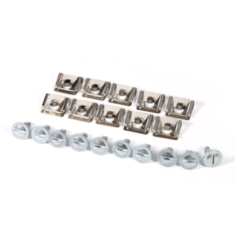 Juego de 10 clips y tornillos metálicos para la carcasa del motor Skoda 8D0805121 (1/5)