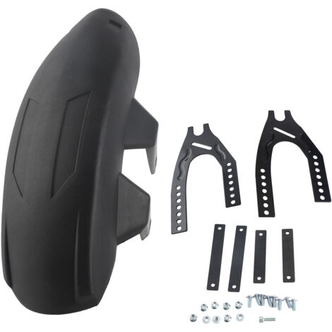 Protector de rueda trasera universal para motocross de 12 a 18 pulgadas, color negro, ABS + metal. (1/5)